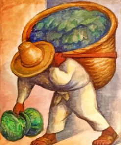 Cabbage Seller paint by numbers
