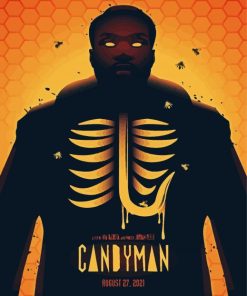 Illustration Candyman Movie paint by numbers