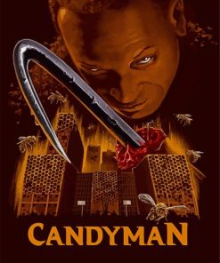 Candyman Horror Movie paint by numbers
