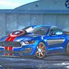 Captain America Shelby Car paint by numbers