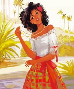 Beautiful Caribbean Girl paint by numbers