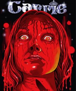 Horror Movie Carrie paint by numbers