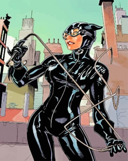 Catwoman Animation paint by numbers