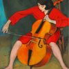 Cellist Girl Art paint by numbers