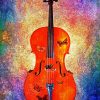 Cello With Butterflies paint by numbers