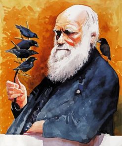 Charles Darwin Art paint by numbers