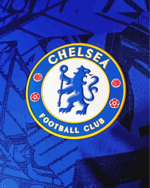 Chelsea Football Club Logo paint by numbers