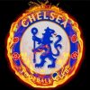 Chelsea Logo On Fire paint by numbers
