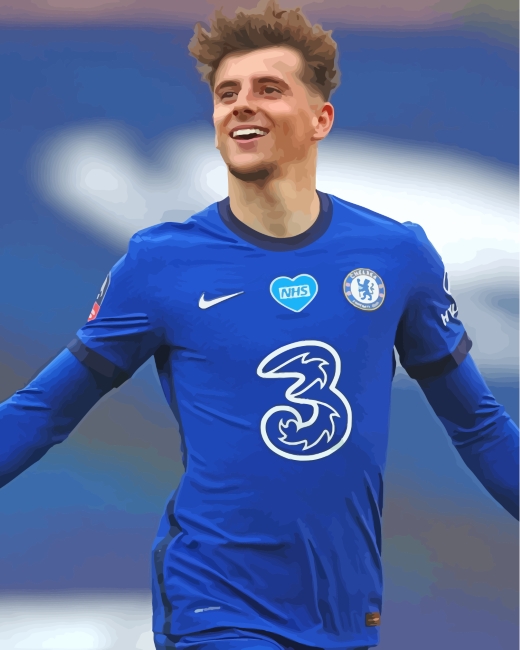 Football Player Mason Mount paint by numbers