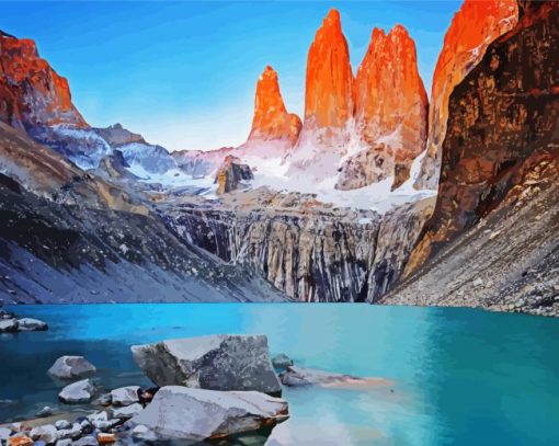 Torres Del Paine National Park paint by numbers