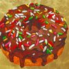 Chocolate Donut paint by numbers