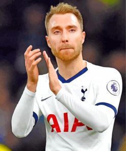 Christian Eriksen Player paint by numbers