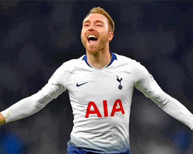 Christian Eriksen paint by numbers
