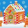 Christmas Gingerbread paint by numbers