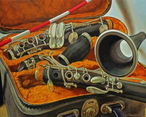 Clarinet Still Life paint by numbers