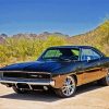 Classic Black Challenger paint by numbers