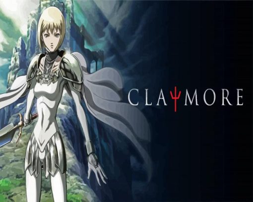 Claymore Anime Poster paint by numbers