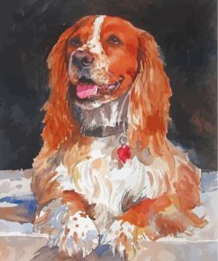 Cocker Dog Art paint by numbers