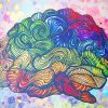 Colorful Brain paint by numbers