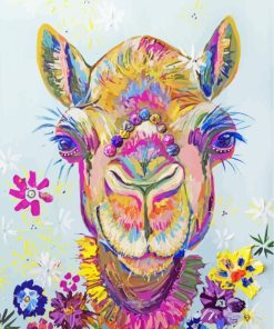 Colorful Camel Art paint by numbers