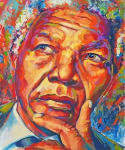 Colorful Nelson Mandela Art paint by numbers