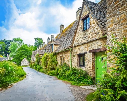 Cotswolds England paint by numbers