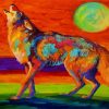 Coyote Howling Art paint by numbers