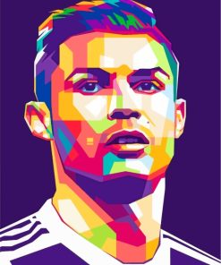Cristiano Ronaldo Pop Art paint by numbers