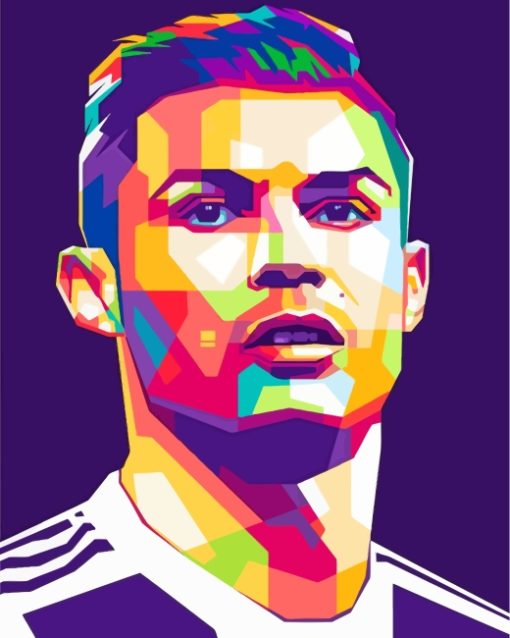 Cristiano Ronaldo Pop Art paint by numbers