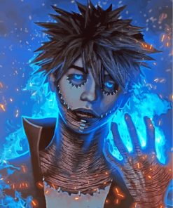 Dabi Japanese Anime Art paint by numbers