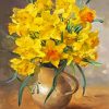 Yellow Daffodils Vase paint by numbers