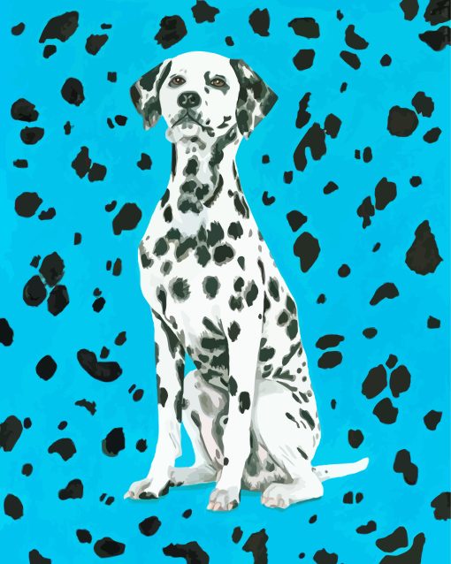 Aesthetic Dalmatian Dog paint by numbers