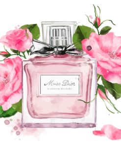 Miss Dior Roses Perfume paint by numbers