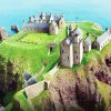 Dunnottar Castle Scotland paint by numbers