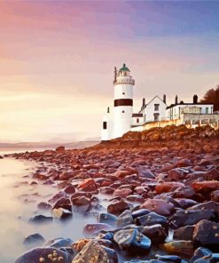Dunoon Lighthouse paint by numbers