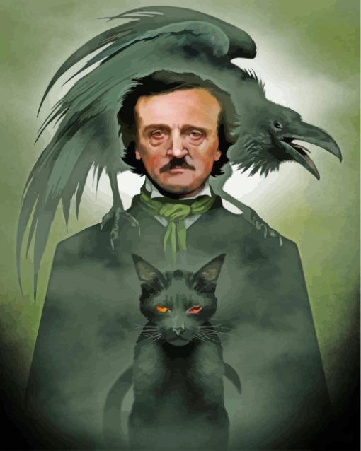 Edgar Allan Poe Art paint by numbers