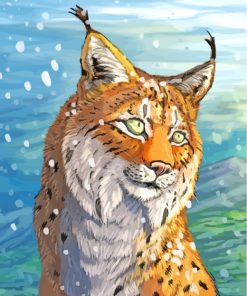 Eurasian Lynx Animal paint by numbers