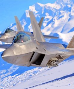 Lockheed Martin F 22 Airplane paint by numbers