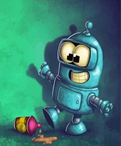 Baby Bender Robot paint by numbers