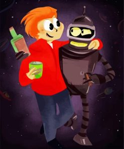 Futurama Characters paint by numbers
