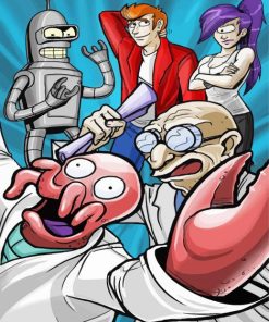 Futurama Adult Animation paint by numbers