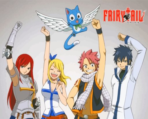 Fairy Tail Characters paint by numbers