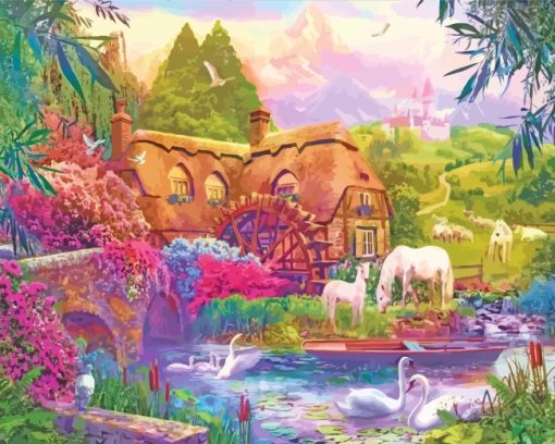 Aesthetic Fairyland World paint by numbers