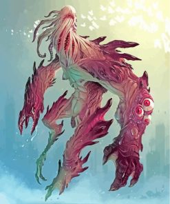 Fantasy Monster Art paint by numbers
