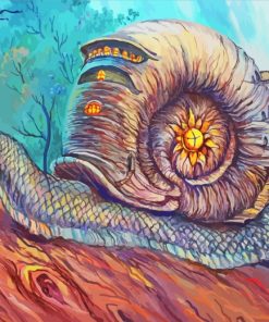 Fantasy Snail Molluscan paint by numbers