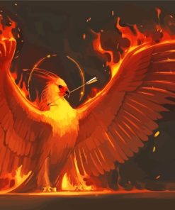 Fantasy Phoenix Bird paint by numbers