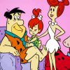 Flintstones Cartoons Characters paint by numbers