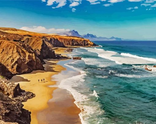 Fuerteventura Island paint by numbers