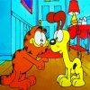 Garfield With Odie paint by numbers