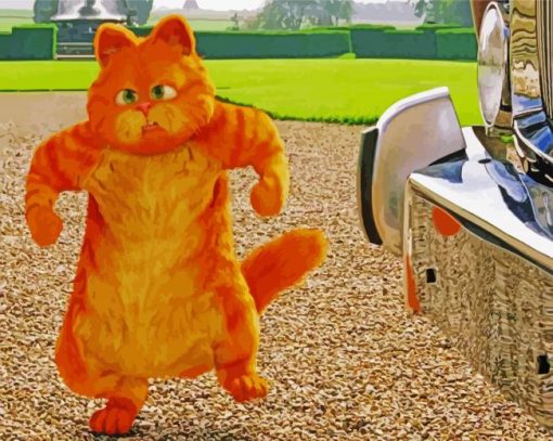 Garfield Strong Cat paint by numbers